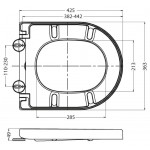 Крышка-сиденье BelBagno Sfera-R жесткая из дюропласта, быстросъёмная, ультратонкая SLIM, с механизмом Soft Close BB2031SC Крышка-сиденье BelBagno Sfera-R жесткая из дюропласта, быстросъёмная, ультратонкая SLIM, с механизмом Soft Close BB2031SC