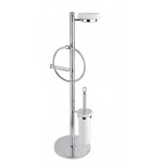 Стойка Cezares Olimp с держателем туалетной бумаги, щёткой для унитаза, полотенцедержателем и мыльницей бронза ручки Swarovski OLIMP-WBS-02-Sw Стойка Cezares Olimp с держателем туалетной бумаги, щёткой для унитаза, полотенцедержателем и мыльницей бронза ручки Swarovski OLIMP-WBS-02-Sw