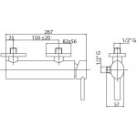 Смеситель Cezares Over для душа без душевого набора лейкой хром OVER-DM-01-Cr Смеситель Cezares Over для душа без душевого набора лейкой хром OVER-DM-01-Cr