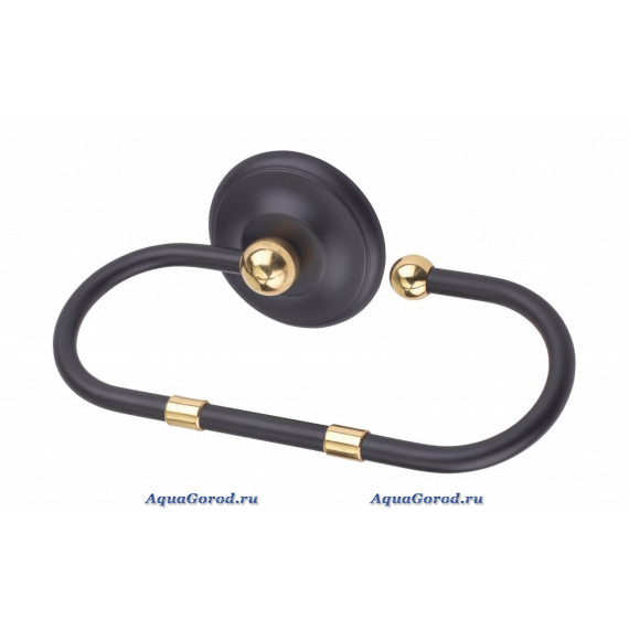 Полотенцедержатель Art&Max Sophia 22 см черный/античное золото AM-2146-Nero/Do-Ant