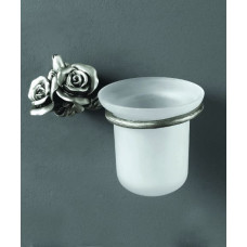 Щетка для унитаза Art&Max Rose с держателем подвесная серебро AM-B-0911-T