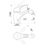 Смеситель Belbagno Corso для раковины COR-LVM-CRM