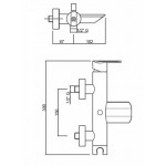 Смеситель Cezares Garda для ванны и душа с гарнитуром GARDA-VDM-01-Cr