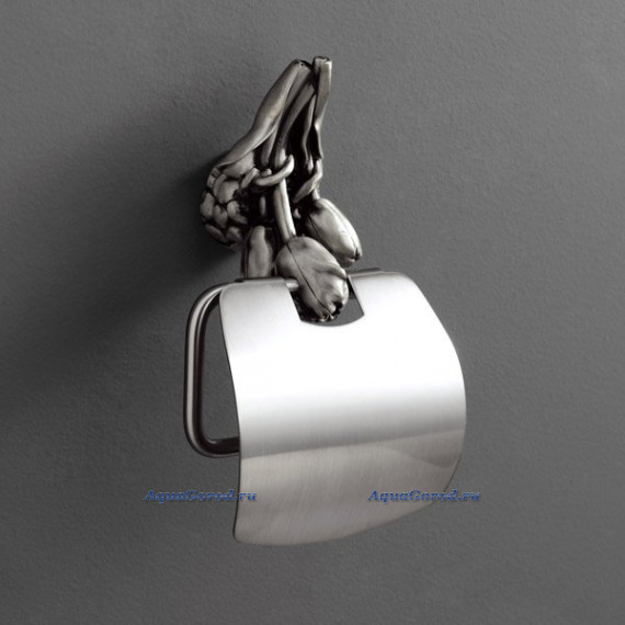 Держатель для туалетной бумаги Art&Max Tulip подвесной серебро AM-B-0829-T