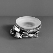 Мыльница настольная Art&Max Tulip с держателем серебро AM-B-0082C-T