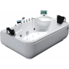 Акриловая ванна Gemy с гидро-аэромассажем и TV 180х116 правая G9085 O R