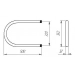 Полотенцесушитель Тера П-образный водяной 500x320