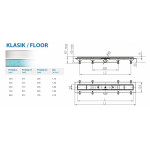 Водоотводящий желоб Alpen Klasic/Floor ALP-850K1 матовый