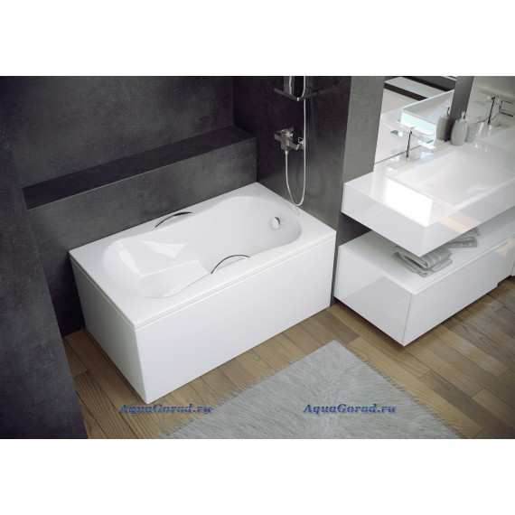 Акриловая ванна Besco Aria Rehab 120x70 + фронтальная панель