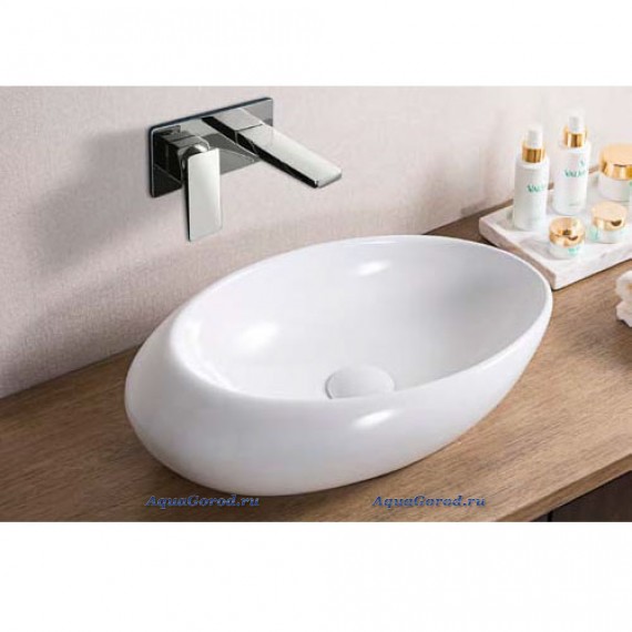 Раковина BelBagno BB1396 накладная овальная 57х36х14