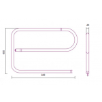 Полотенцесушитель Тера Е-образный электрический 400x500