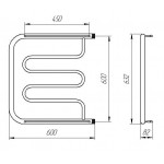 Полотенцесушитель Тера Фокстрот ПМ водяной 600x600