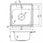 Мойка Iddis Strit S нержавеющая сталь полированная 380*380 STR38P0i77