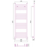 Полотенцесушитель Сунержа Модус водяной 1200x400