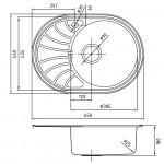 Мойка Iddis Suno S нержавеющая сталь шелк 650*460 чаша справа SUN65SRi77