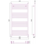Полотенцесушитель Сунержа Модус водяной 1200x600