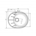 Мойка Iddis Kitchen G granucryl 620*500 шоколад K17C621i87