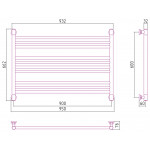 Полотенцесушитель Сунержа Богема L водяной 600x900