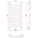 Полотенцесушитель Сунержа Элегия+ водяной 1000x500