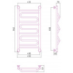 Полотенцесушитель Сунержа Элегия+ водяной 800x400