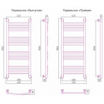 Полотенцесушитель Сунержа Богема+ водяной 1000x400