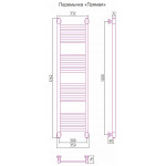 Полотенцесушитель Сунержа Богема+ водяной 1200x300