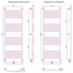 Полотенцесушитель Сунержа Богема+ водяной 1500x500