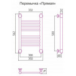 Полотенцесушитель Сунержа Богема+ водяной 500x300