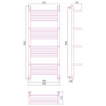 Полотенцесушитель Сунержа Богема 4 полки+ водяной 1200x500