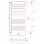 Полотенцесушитель Сунержа Богема 4 полки+ водяной 1200x600