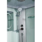 Душевая кабина WeltWasser WW500 Nesse 902 с крышей прозрачное стекло 90х90х217