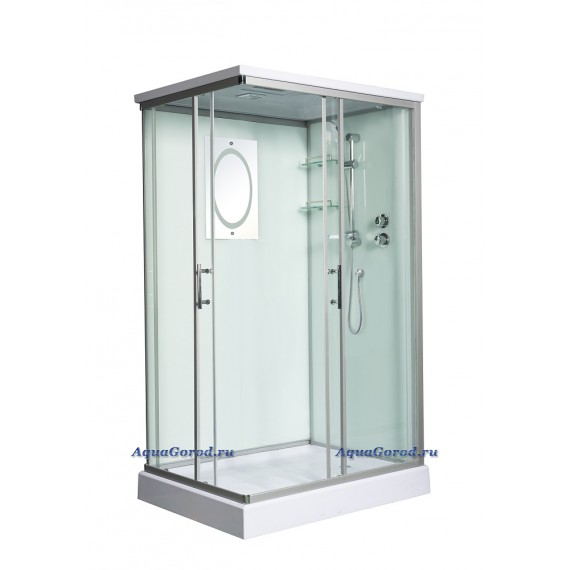 Душевая кабина WeltWasser WW500 Laine 1202 с крышей прозрачное стекло 120х90х217