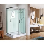 Душевая кабина WeltWasser WW500 Laine 1201 без крыши прозрачное стекло 120х90х217