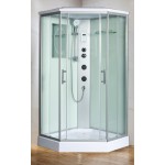 Душевая кабина WeltWasser WW500 Nesse 904 с крышей прозрачное стекло 90х90х217