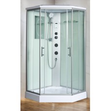 Душевая кабина WeltWasser WW500 Nesse 904 с крышей прозрачное стекло 90х90х217