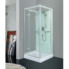 Душевая кабина WeltWasser WW1000 Maine-1 L 100x100 без крыши прозрачное стекло 100х100х227 левая