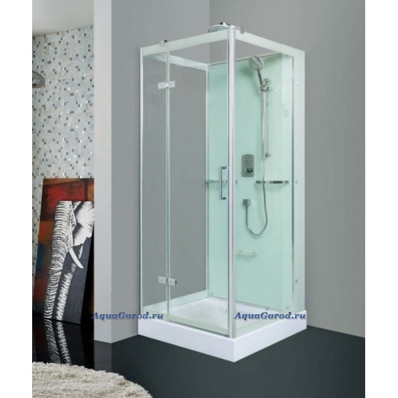 Душевая кабина WeltWasser WW1000 Maine-1 L 100x100 без крыши прозрачное стекло 100х100х227 левая