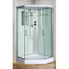 Душевая кабина WeltWasser WW500 Nesse 902 с крышей прозрачное стекло 90х90х217