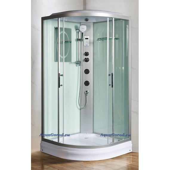 Душевая кабина WeltWasser WW500 Werra 1004 с крышей прозрачное стекло 100х100х217