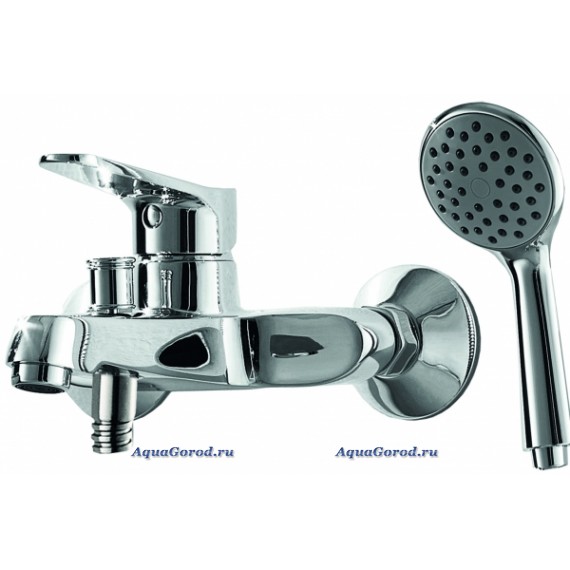 Смеситель Bravat Eco для ванны с коротким изливом с аксессуарами F6111147C-B