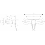 Смеситель Bravat Eco-D для душа F993158C-01