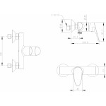 Смеситель Bravat Drop для душа F94898C