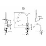 Смеситель Bravat Drop для кухни F74898C-1A