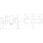 Смеситель Bravat Stream для душа F93783C-01A