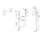 Смеситель Bravat Stream-D универсальный для кухни с гигиеническим душем F137163C-1