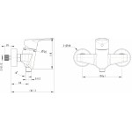 Смеситель Bravat Drop для душа F95299C-1