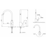 Смеситель Bravat Pure для кухни F7105161C