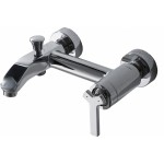 Смеситель Bravat Waterfall для ванны с коротким изливом F673107C-01