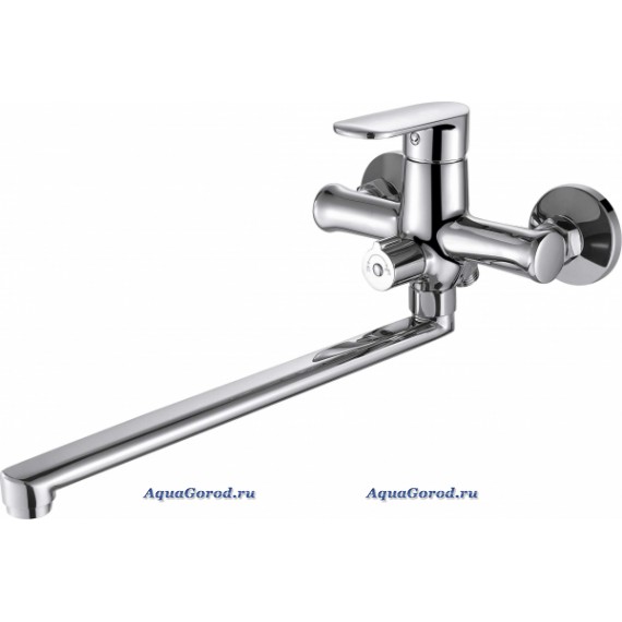 Смеситель Bravat Opal для ванны с длинным изливом F6125183CP-02L-RUS