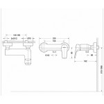 Смеситель Bravat Vega для душа F9119177CP-01